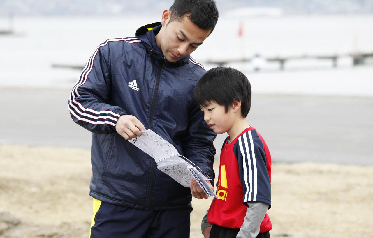 サッカー個人レッスンの様子